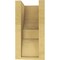 Ekena Millwork 5"W x 5"D x 10"H Wide Ridgewood Rough Cedar Woodgrain TimberThane Corbel, Primed Tan CORUR05X05X10RIDRCPR - alternate 3